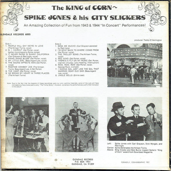 Spike Jones - The King Of Corn