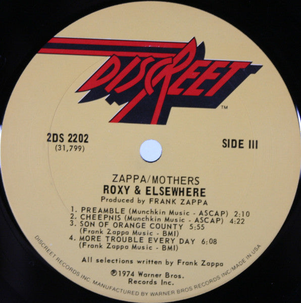 Frank Zappa - Roxy & Elsewhere