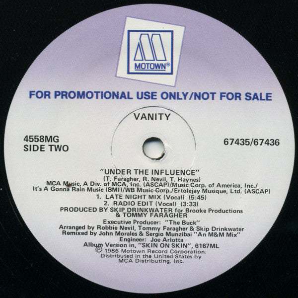 Vanity - Under The Influence (Special 12" Version)