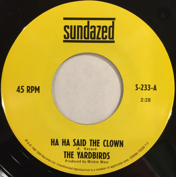 The Yardbirds - Ha Ha Said The Clown / Tinker, Tailor, Soldier, Sailor