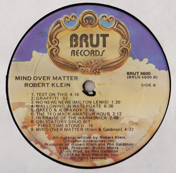 Robert Klein - Mind Over Matter
