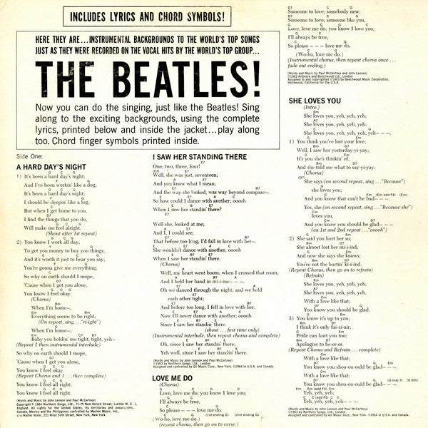 Jimmie Haskell - Sing A Song With The Beatles! (Instrumental Background Re-Creations Of Their Big Hits)