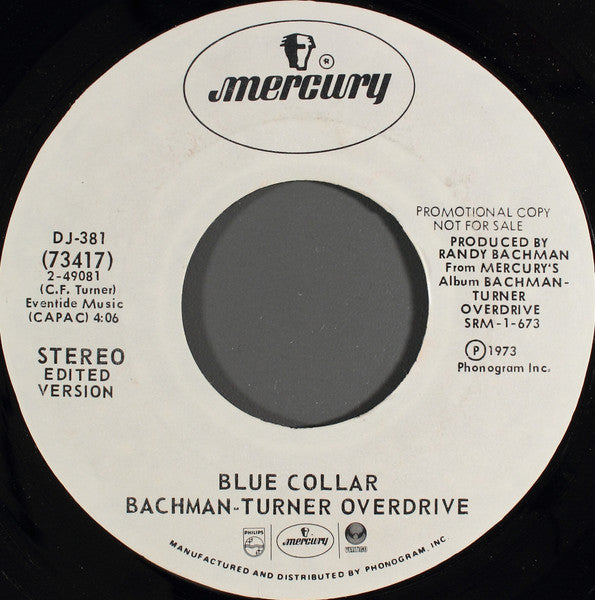 Bachman-Turner Overdrive - Blue Collar