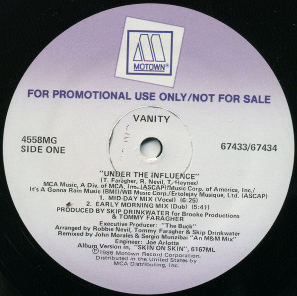 Vanity - Under The Influence (Special 12" Version)