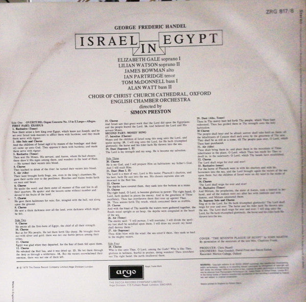 Georg Friedrich Händel - Israel In Egypt