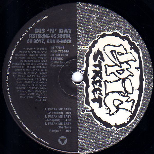 Dis 'N' Dat - Freak Me Baby