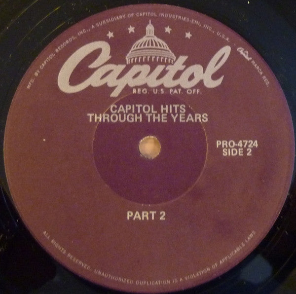 Various - Capitol Hits Through The Years