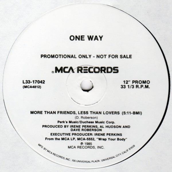 One Way - Serving It / More Than Friends, Less Than Lovers