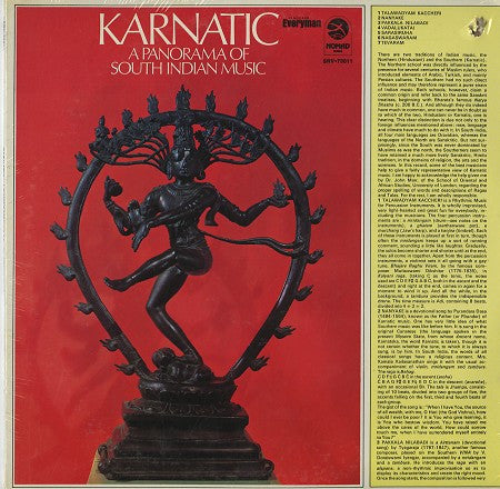 Karnatic: A Panorama Of South Indian Music