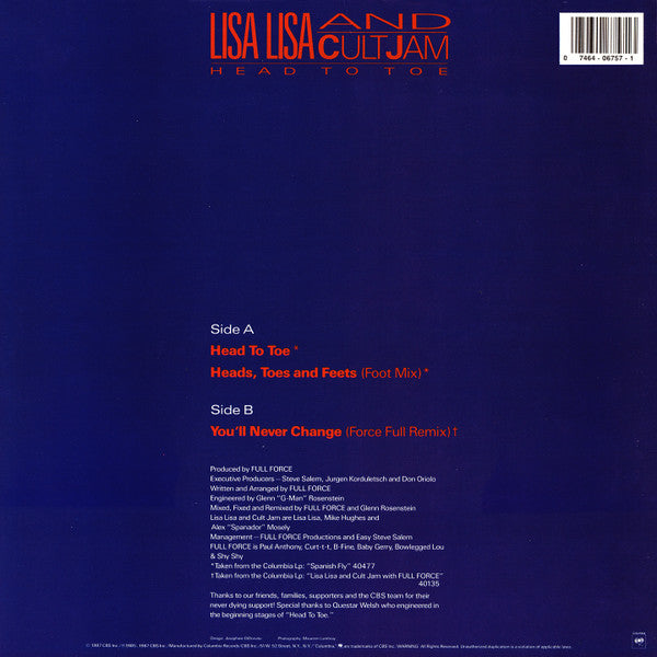 Lisa Lisa & Cult Jam - Head To Toe