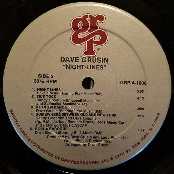 Dave Grusin - Night-Lines