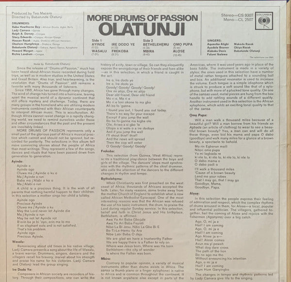 Babatunde Olatunji - More Drums Of Passion