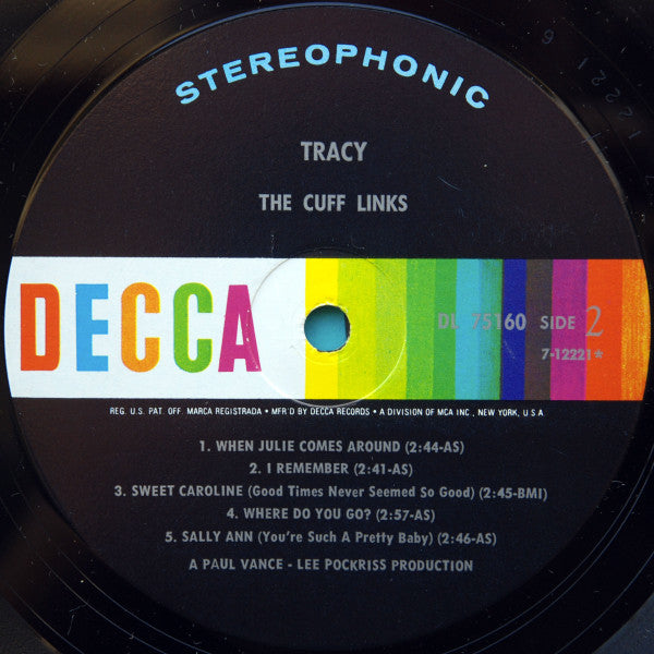 The Cuff Links - Tracy