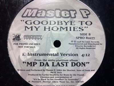 Master P - Goodbye To My Homies