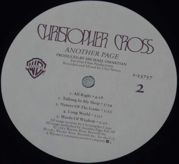 Christopher Cross - Another Page