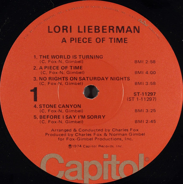 Lori Lieberman - A Piece Of Time