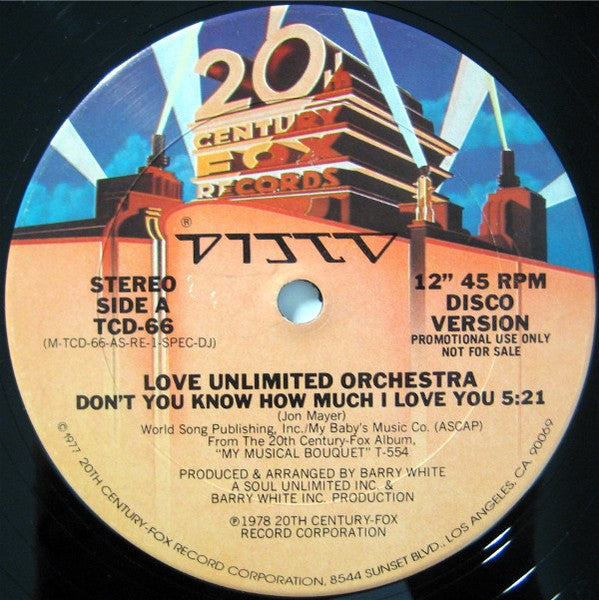 Love Unlimited Orchestra - Don't You Know How Much I Love You / Hey Look At Me, I'm In Love