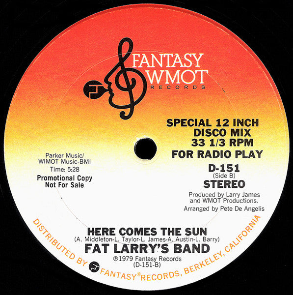 Fat Larry's Band - Here Comes The Sun