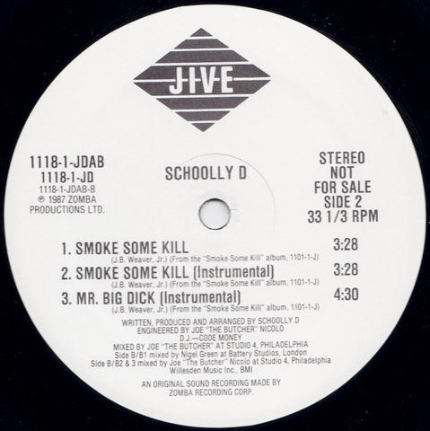 Schoolly D - Smoke Some Kill