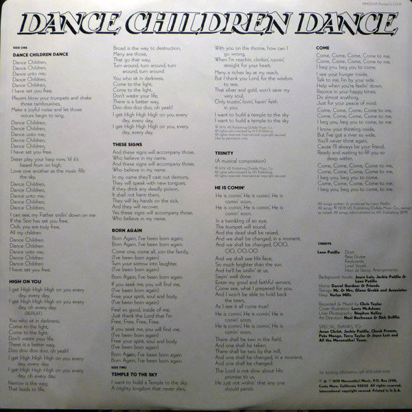 Leon Patillo - Dance Children Dance