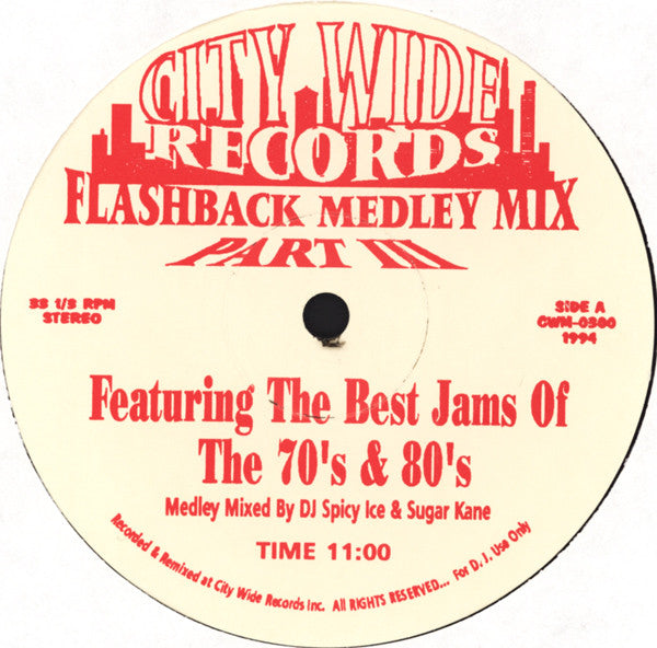 Various - Flashback Medley Mix Part III / Special Edition Club Mix Part I