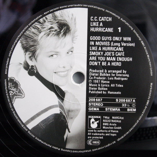 C.C. Catch - Like A Hurricane