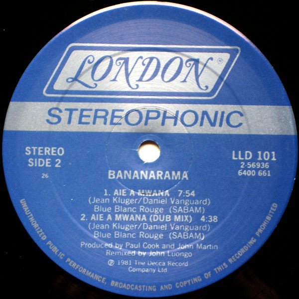 Bananarama - Really Sayin' Somethin' / Aie A Mwana