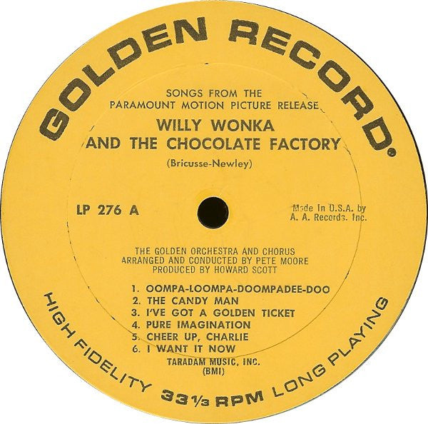 Willy Wonka And The Chocolate Factory And Other Sweet Songs