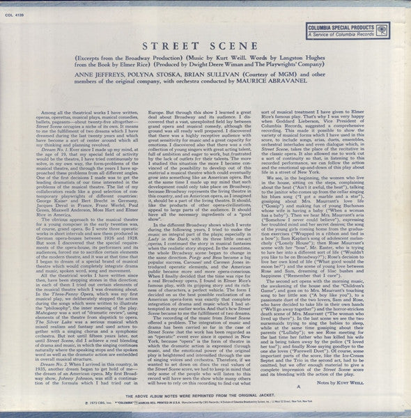 Kurt Weill - Street Scene