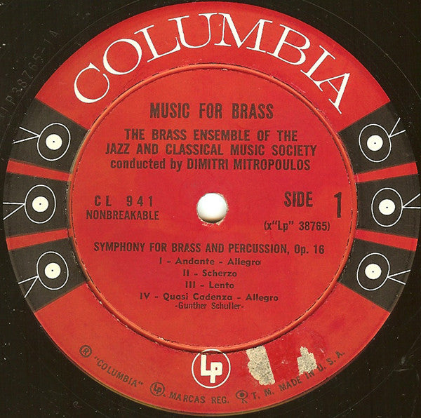 Brass Ensemble Of The Jazz And Classical Music Society - Music For Brass