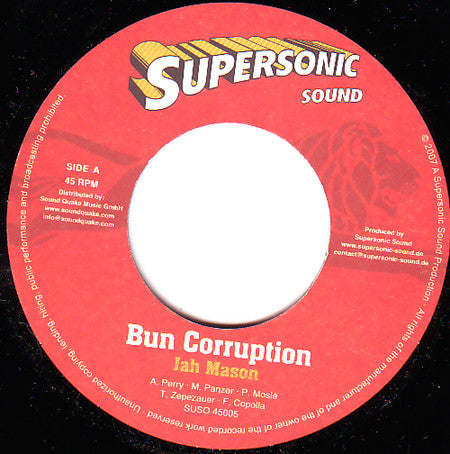 Jah Mason - Bun Corruption / Held In