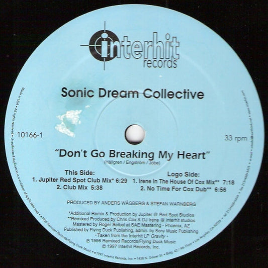 Sonic Dream Collective - Don't Go Breaking My Heart
