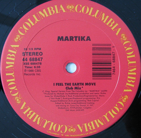 Martika - I Feel The Earth Move