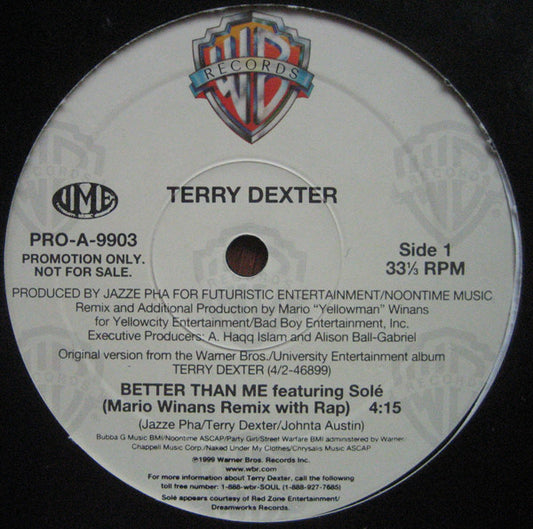 Terry Dexter - Better Than Me
