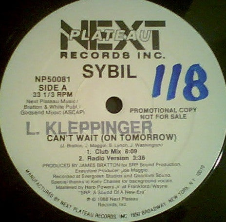 Sybil - Can't Wait (On Tomorrow)