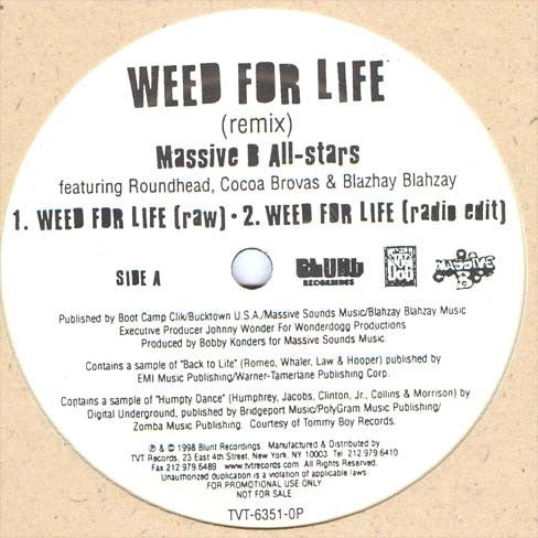 Massive B All Stars - Weed For Life (Remix)