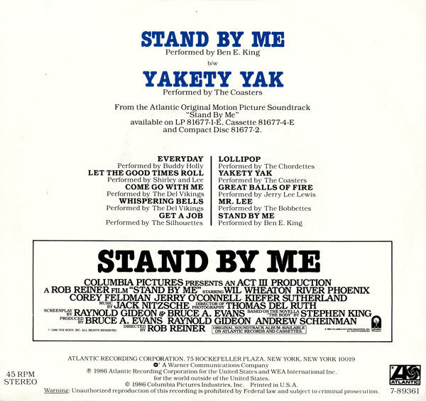 Ben E. King - Stand By Me / Yakety Yak