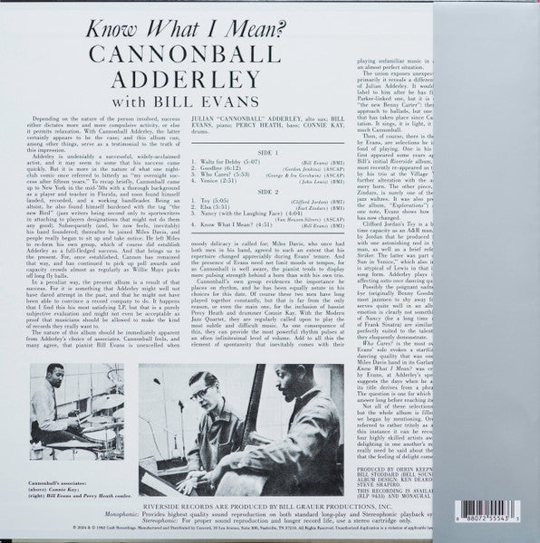 Cannonball Adderley - Know What I Mean? [180g, 2024]