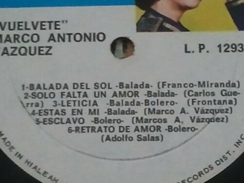 Marco Antonio Vazquez - Vuelvete