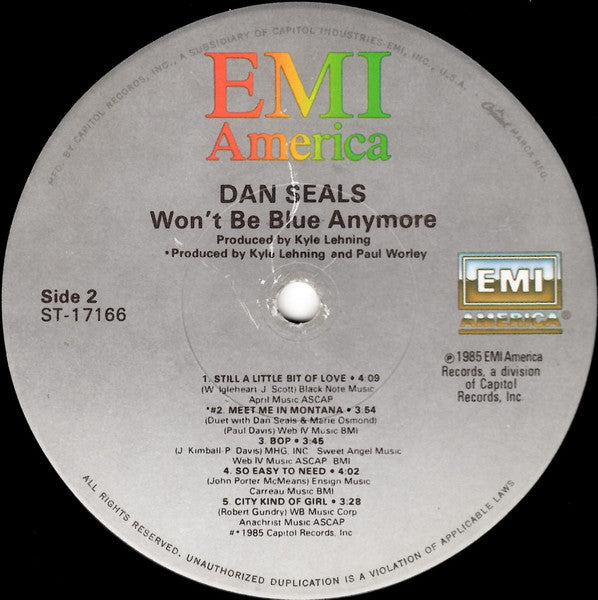 Dan Seals - Won't Be Blue Anymore