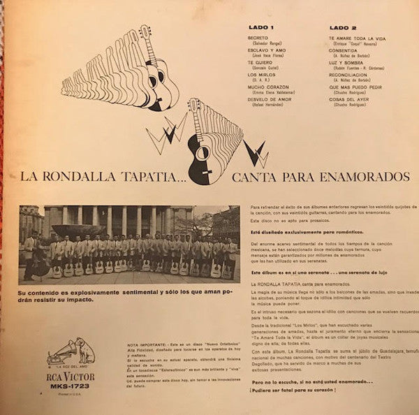 La Rondalla Tapatía - ...Canta Para Enamorados