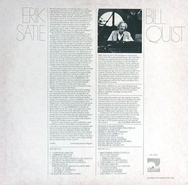 Piano Solos Of Erik Satie