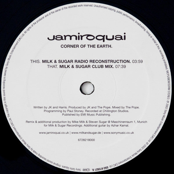 Jamiroquai - Corner Of The Earth (The Milk & Sugar Remixes)
