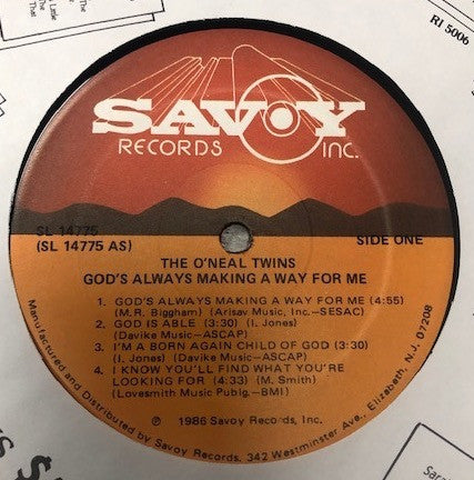 The O'Neal Twins - God's Always Making A Way For Me