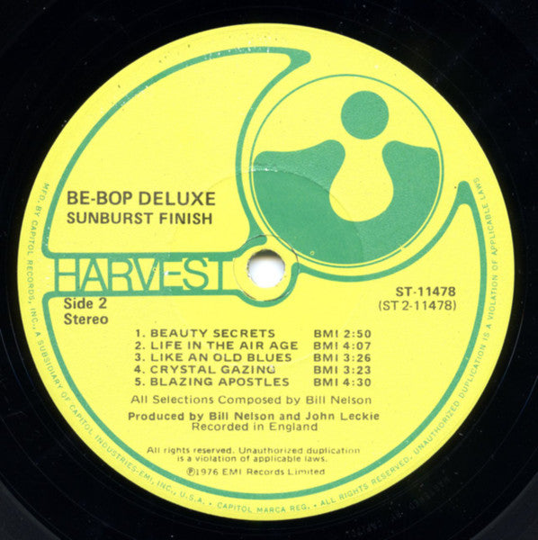 Be Bop Deluxe - Sunburst Finish