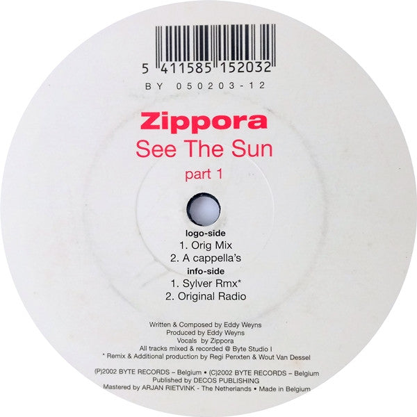 Zippora - See The Sun (Part 1 >> Original & Sylver Rmx)