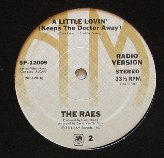 The Raes - A Little Lovin' (Keeps The Doctor Away)