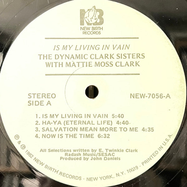 The Clark Sisters - Is My Living In Vain