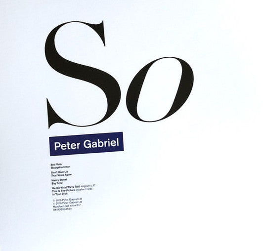 Peter Gabriel - So
