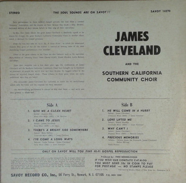 Rev. James Cleveland - Give Me A Clean Heart